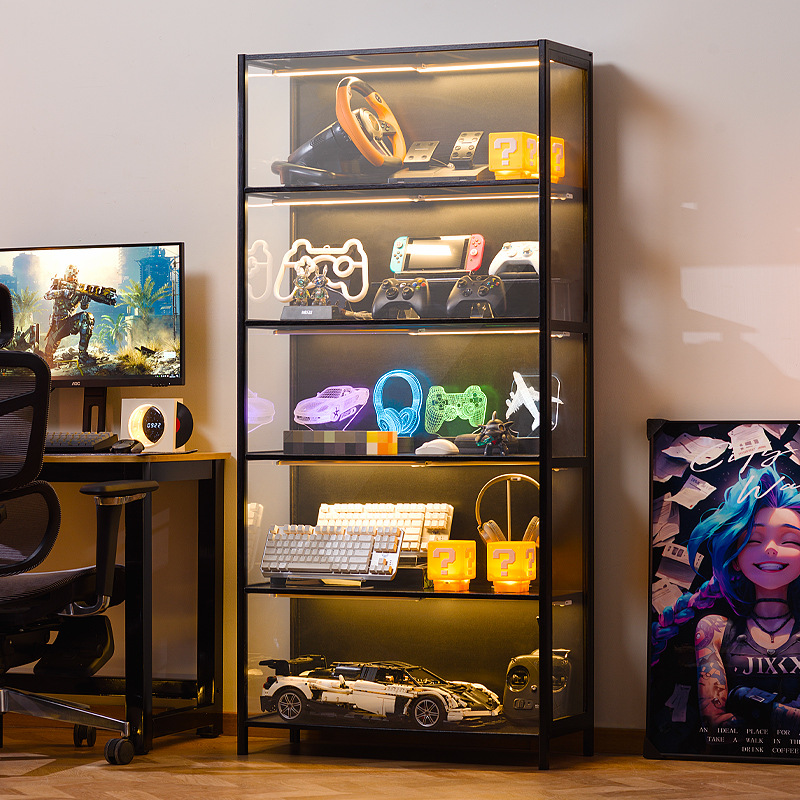 Storage - 多層透明収納キャビネット、防塵アクリルドア、靴コレクションキャビネット、製品展示キャビネット、ディスプレイラック