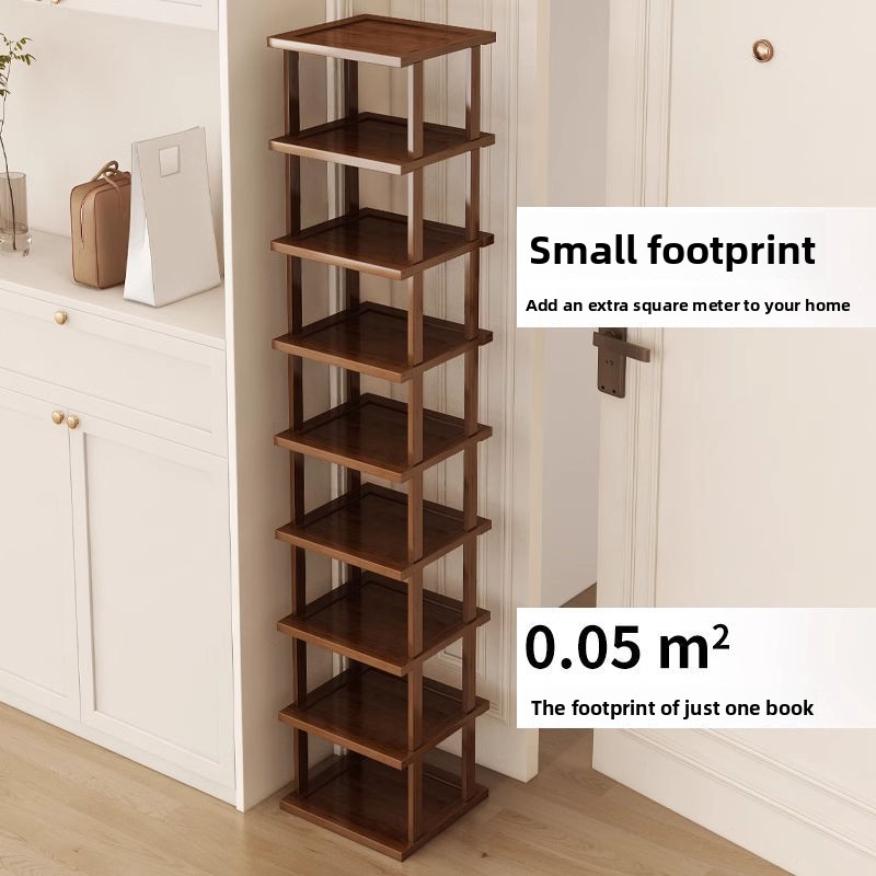 Shoe Rack Cabinet Narrow Entryway - 茶色の玄関靴棚、家庭用分割層式、寮用シンプル靴収納棚、靴箱小型狭いオーガナイザーシェルフ
