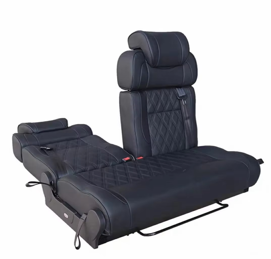 Sofas - 快適な折りたたみ式RVキャンピングカーソファシートベッド、モーターホーム用2人乗りシート