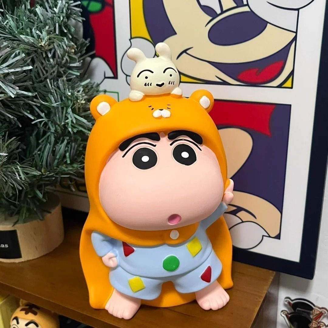 Bedroom Furniture - クレヨンしんちゃんのぬいぐるみ貯金箱 寮の寝室用 クレヨンしんちゃんフィギュア 親友への誕生日プレゼント ホリデー収納用コインバンク