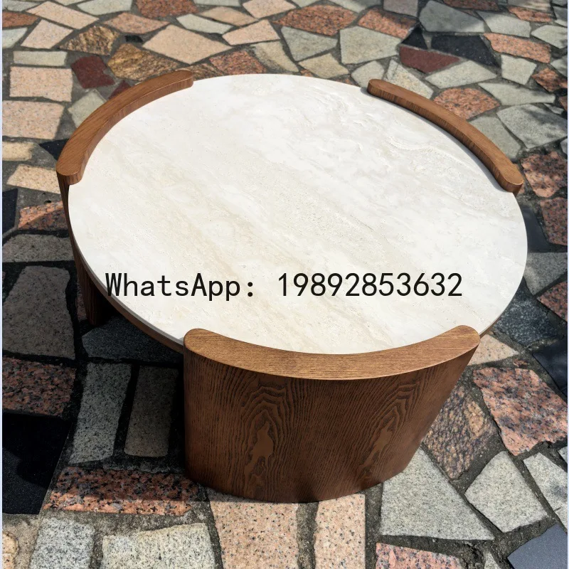 Tables - H5.20無垢材コーヒーテーブル - 小さなアパート用モジュール式コーヒーテーブル - モダンな岩盤コーヒーテーブル