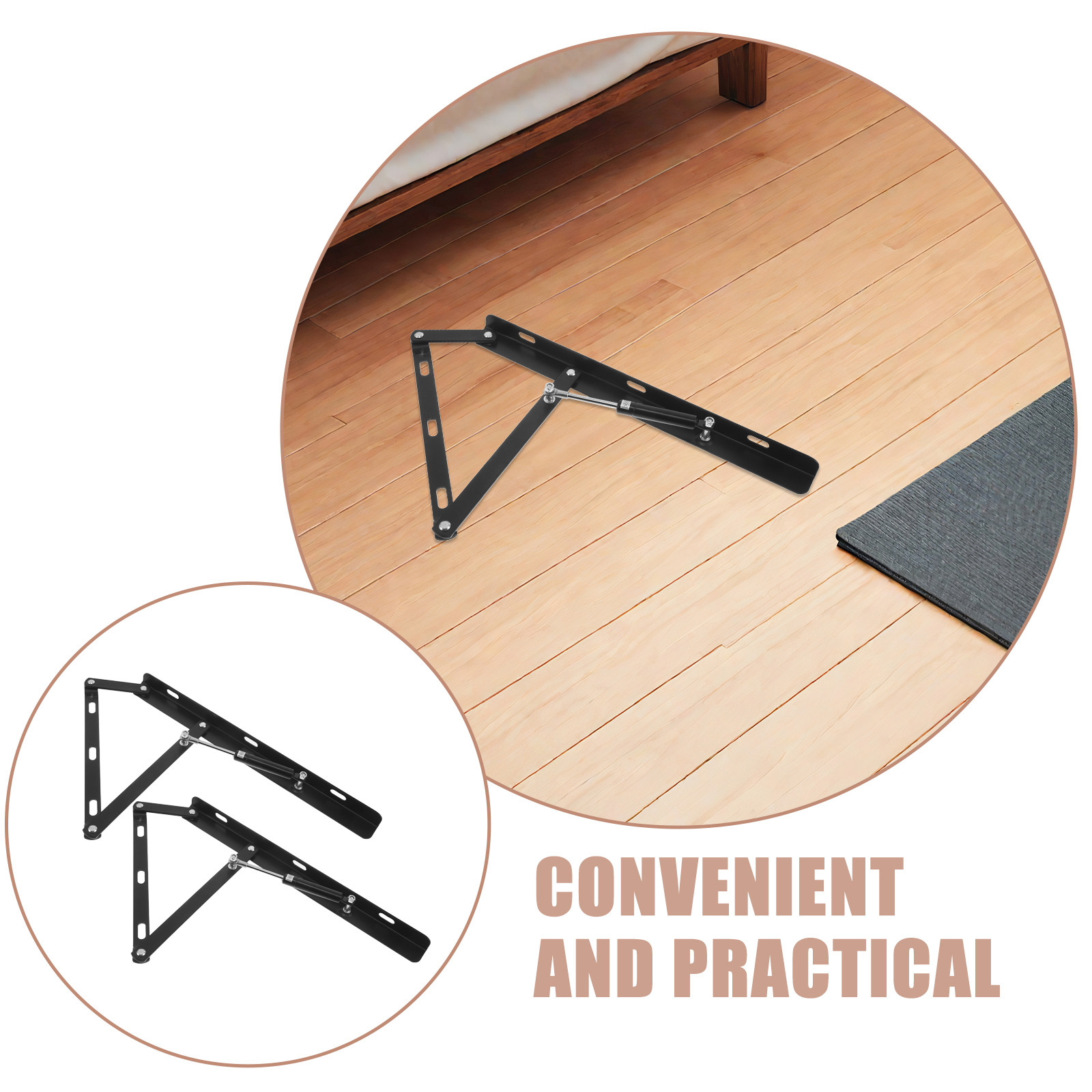 Gas Lift Storage Bed Hydraulic - 1セット油圧リフトベッド機構調整可能ガスリフトサポートロッド省スペース寝室収納ソファベッドフレームライザーキット