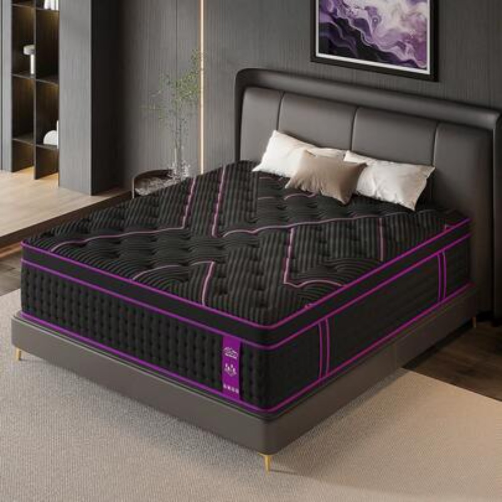 Memory Foam Mattress In A Box Queen - 12インチ ツイン・フル・クイーン・キングサイズ マットレスインボックス、ポケットスプリング・ジェルメモリーフォーム、ミディアムハードな硬さ、モーションアイソレーション・エッジサポート、寝室・ゲストルーム・RV用ベッドインアボックス、CertiPUR-US認証、クールスリープコンフォート