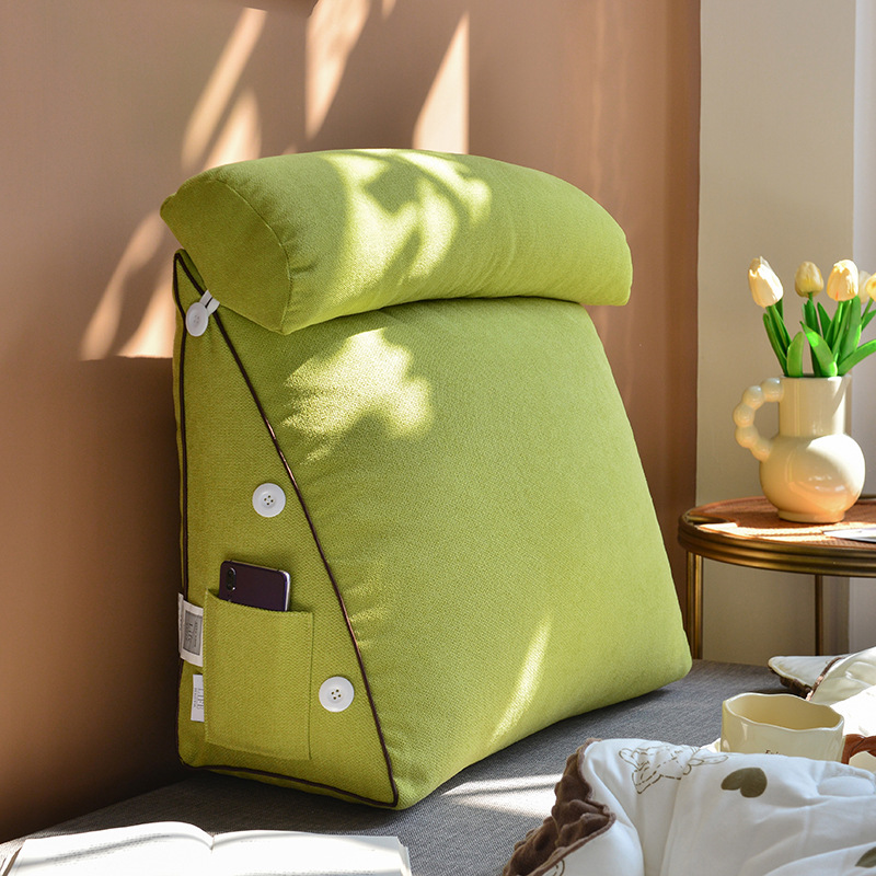 Headboard Cushion Backrest Tatami - 1pc ベッドヘッド畳三角ヘッドボードクッションソフトで快適なソファクッション首と腰の保護背もたれ