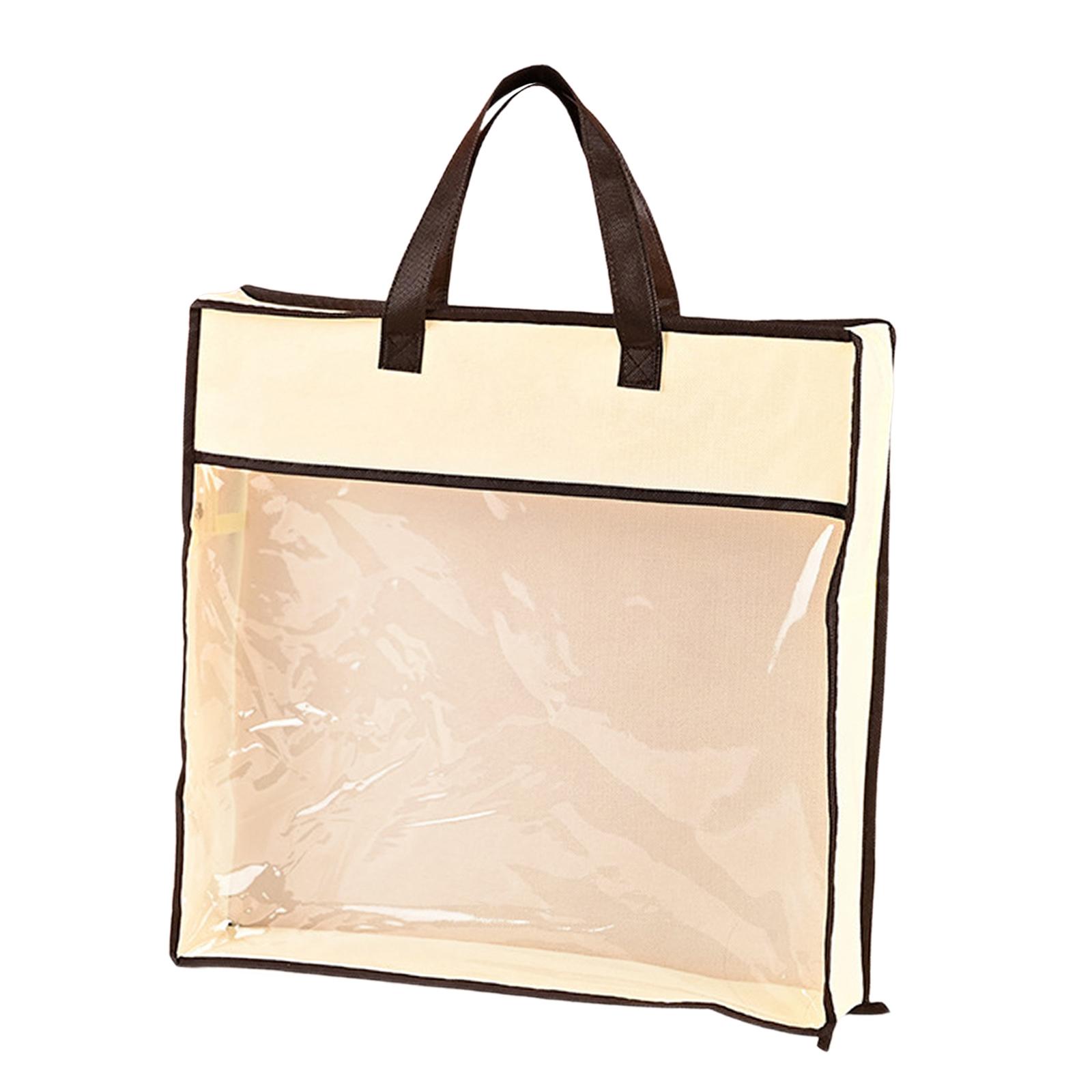 Wardrobe Closet Portable Fabric Cover - ハンドヘルド、防塵、クローゼット収納オーガナイザー、ポータブルハンドル、手の保護機能付き