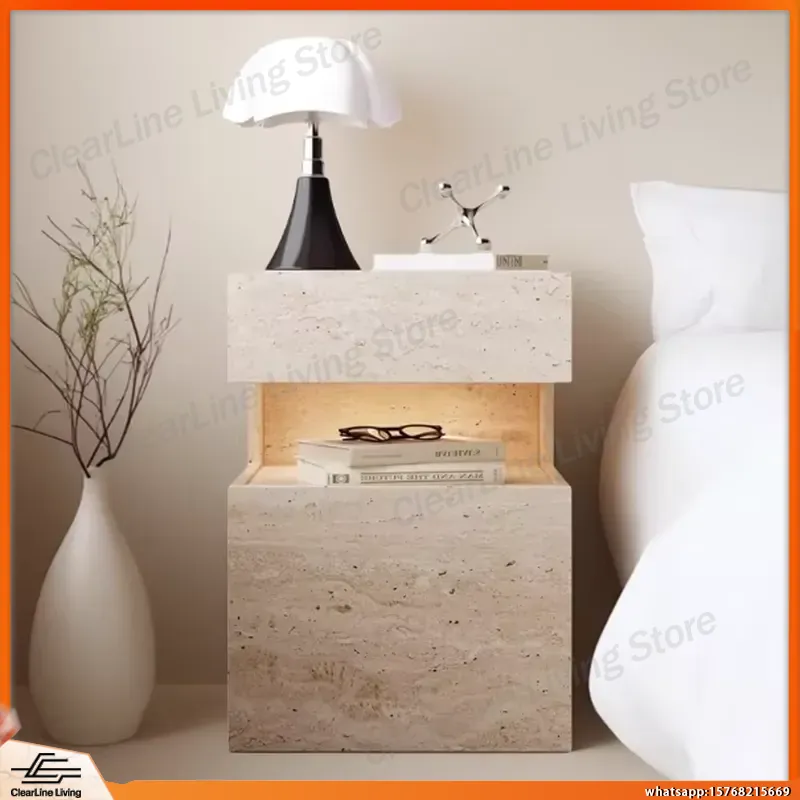 Floating Nightstand With Led Light - 無垢材ナイトスタンド ミニマリストモダンフローティングベッドサイドテーブル 寝室 ホームオフィス収納家具 LEDライト付き