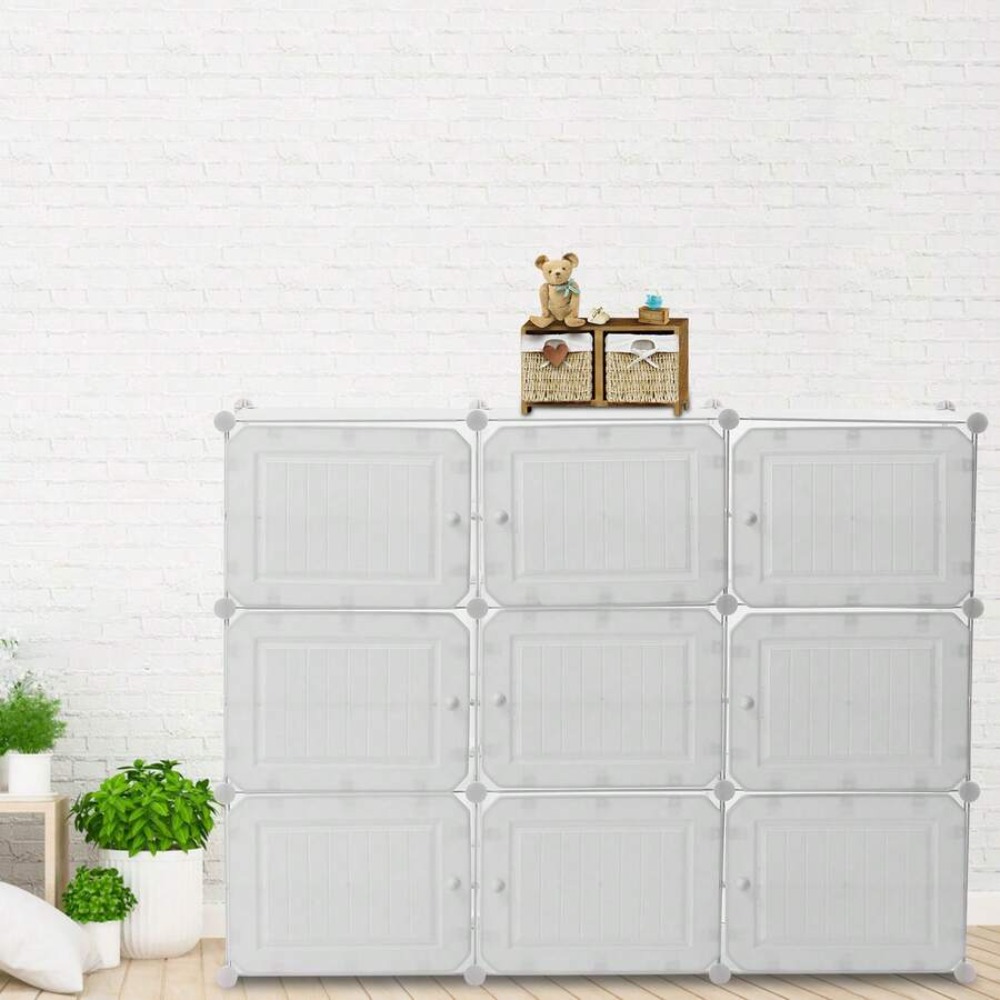 36足収納シューズラックオーガナイザー、扉付き9ドアシューズ - Shoe Rack Cabinet Narrow Entryway のレビューと価格
