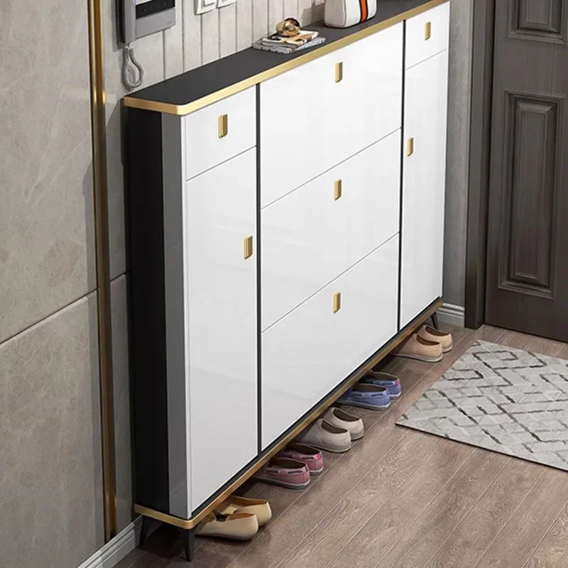 超薄型狭い靴キャビネット多層大学収納玄関靴ラック必需品高級シ - Shoe Rack Cabinet Narrow Entryway のレビューと価格