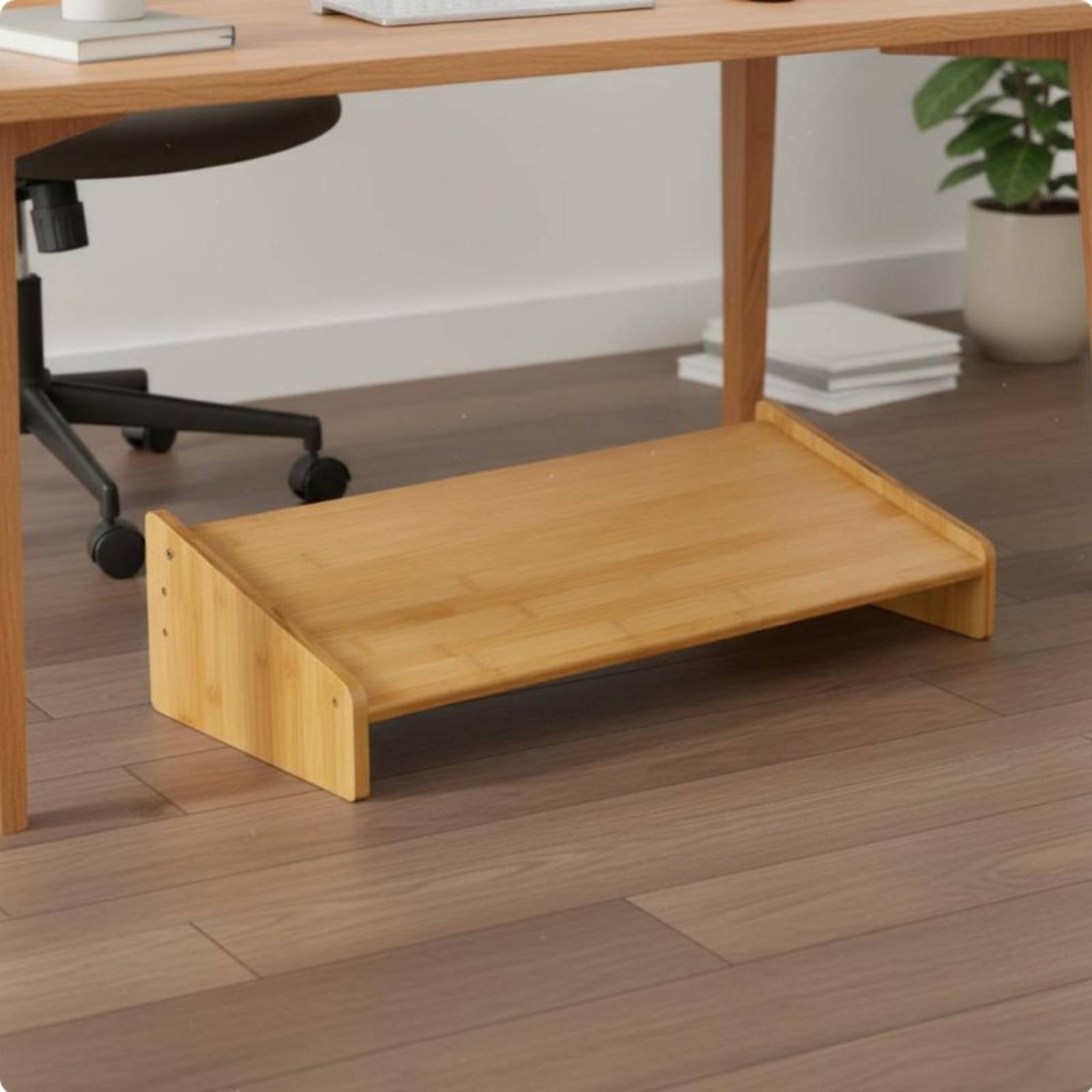 デスク下フットレスト 幅広表面 オフィス用フットスツール 角 - Chairs のレビューと価格