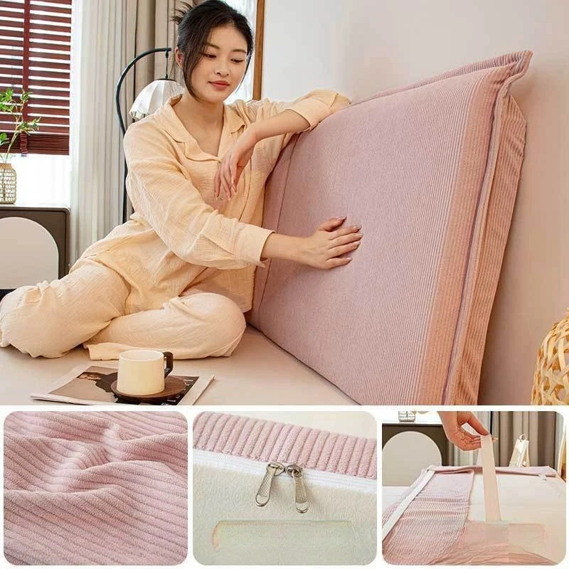 コーデュロイベッド背もたれクッション取り外し可能大型ソフトヘ - Headboard Cushion Backrest Tatami のレビューと価格