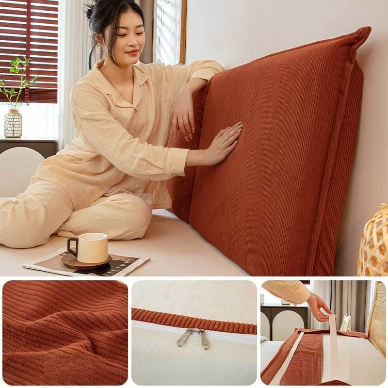 コーデュロイベッド背もたれクッション取り外し可能大型ソフトヘ - Headboard Cushion Backrest Tatami のレビューと価格