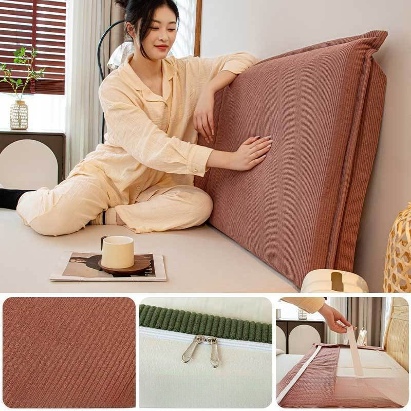 コーデュロイベッド背もたれクッション取り外し可能大型ソフトヘ - Headboard Cushion Backrest Tatami のレビューと価格