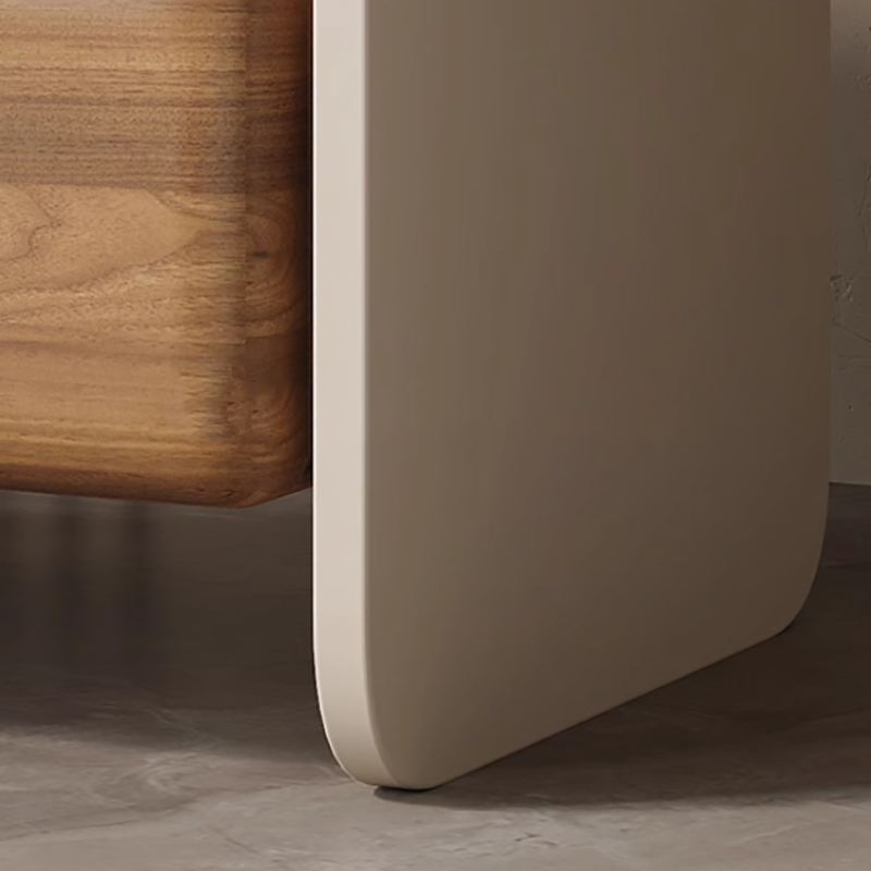 高級無垢材回転式ナイトスタンド家具、ホームリビングルーム用サ - Solid Wood Nightstand 2 Drawers のレビューと価格