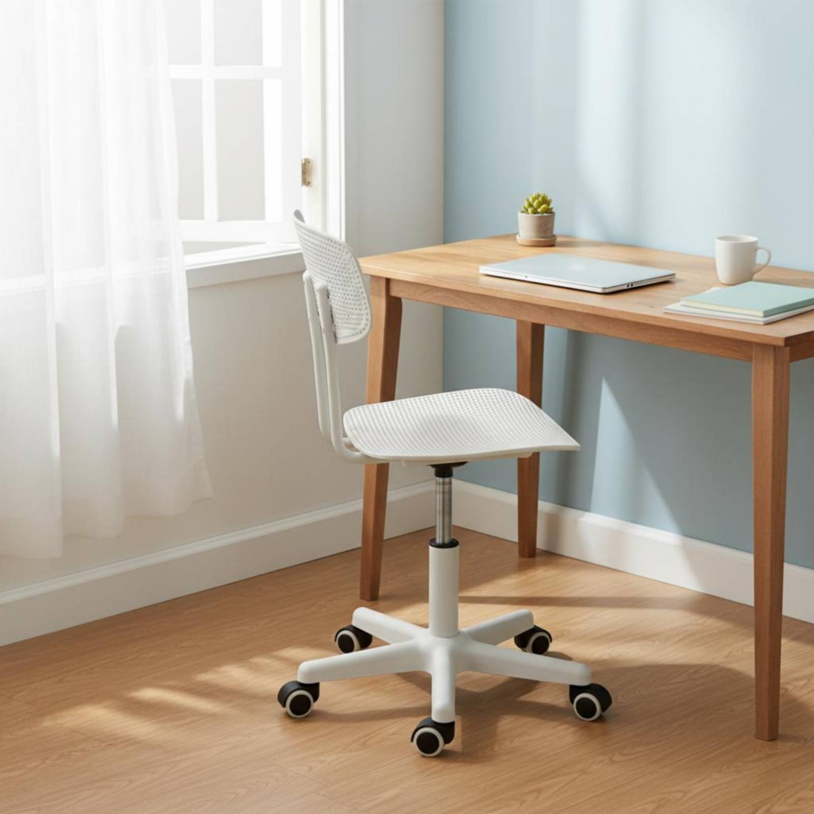 調節可能なローリングデスクチェア、通気性のあるデザイン、回転 - Chairs のレビューと価格