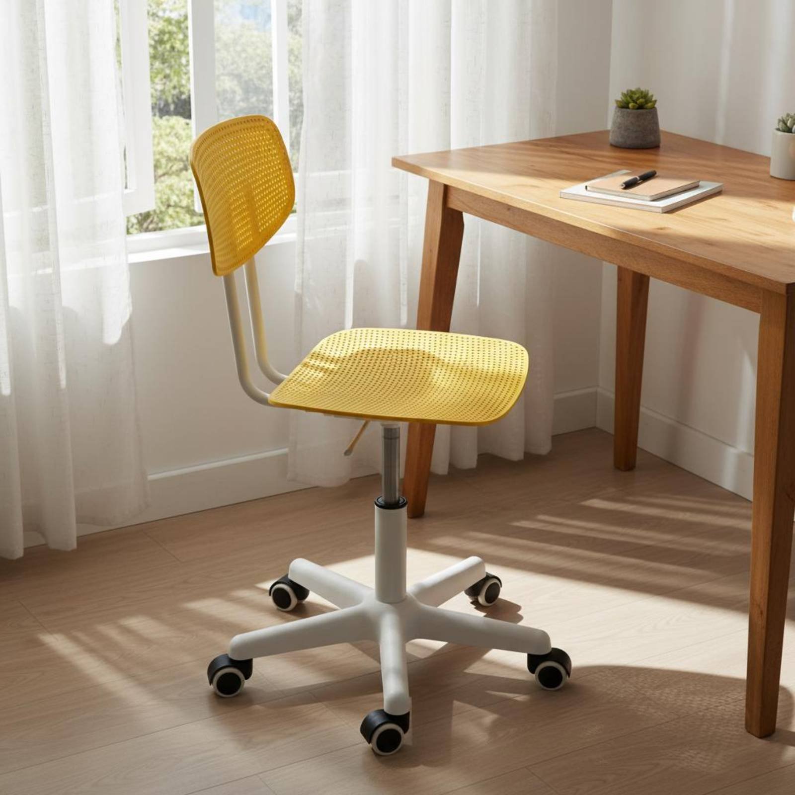 調節可能なローリングデスクチェア、通気性のあるデザイン、回転 - Chairs のレビューと価格