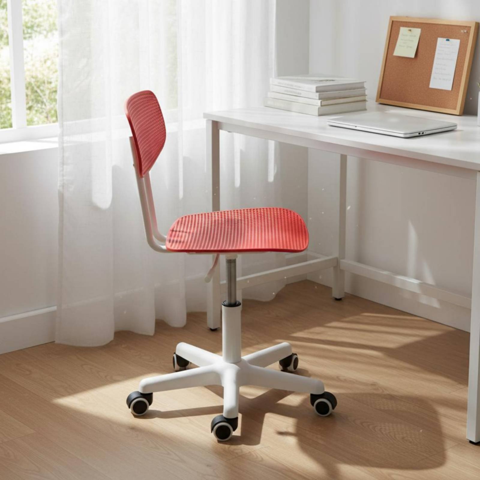 調節可能なローリングデスクチェア、通気性のあるデザイン、回転 - Chairs のレビューと価格