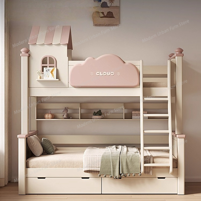 幼児用家具 引き出し収納付き二段ベッド 北欧風 おしゃれでユ - King Size Bed Frame With Storage Drawers のレビューと価格