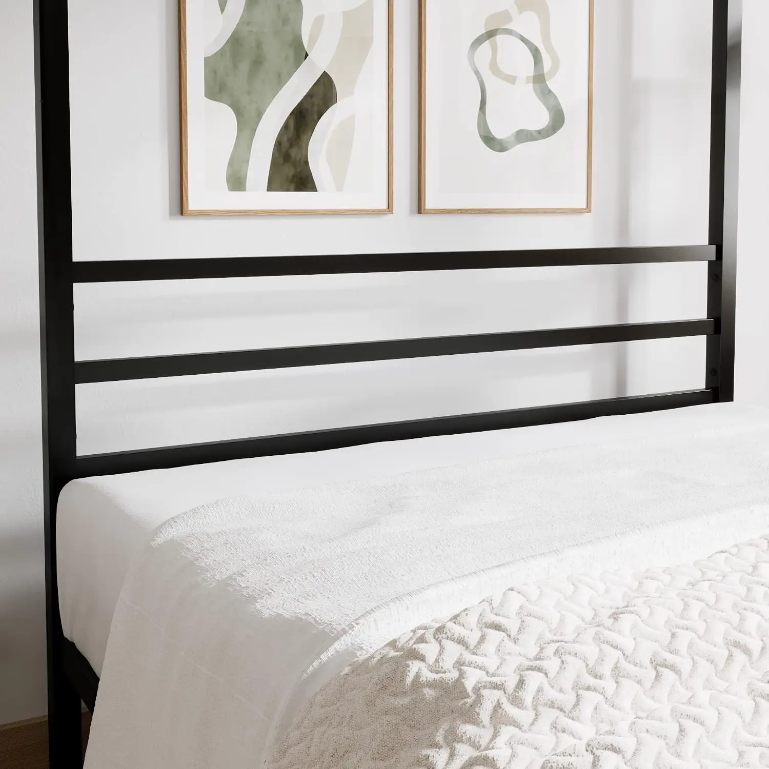 クイーンサイズメタルキャノピーベッドフレーム、頑丈なサポート - Canopy Bed Frame Metal Queen のレビューと価格