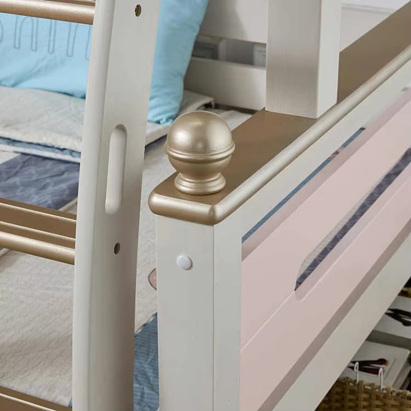 モダンなシンプル無垢材多機能二段ベッド、スライド階段収納キャ - Bunk Bed With Stairs And Slide のレビューと価格