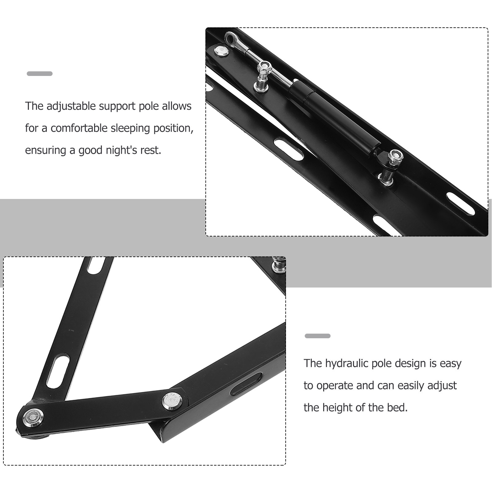 1セットのベッドフレーム用油圧ロッド。ガススプリング式昇降機 - Gas Lift Storage Bed Hydraulic のレビューと価格