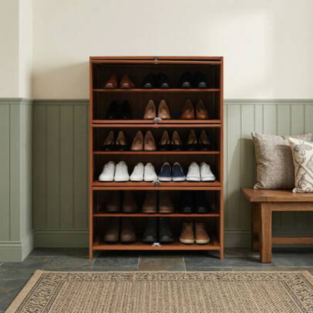 7段式シューズラック収納キャビネット、フリースタンディングオ - Shoe Rack Cabinet Narrow Entryway のレビューと価格
