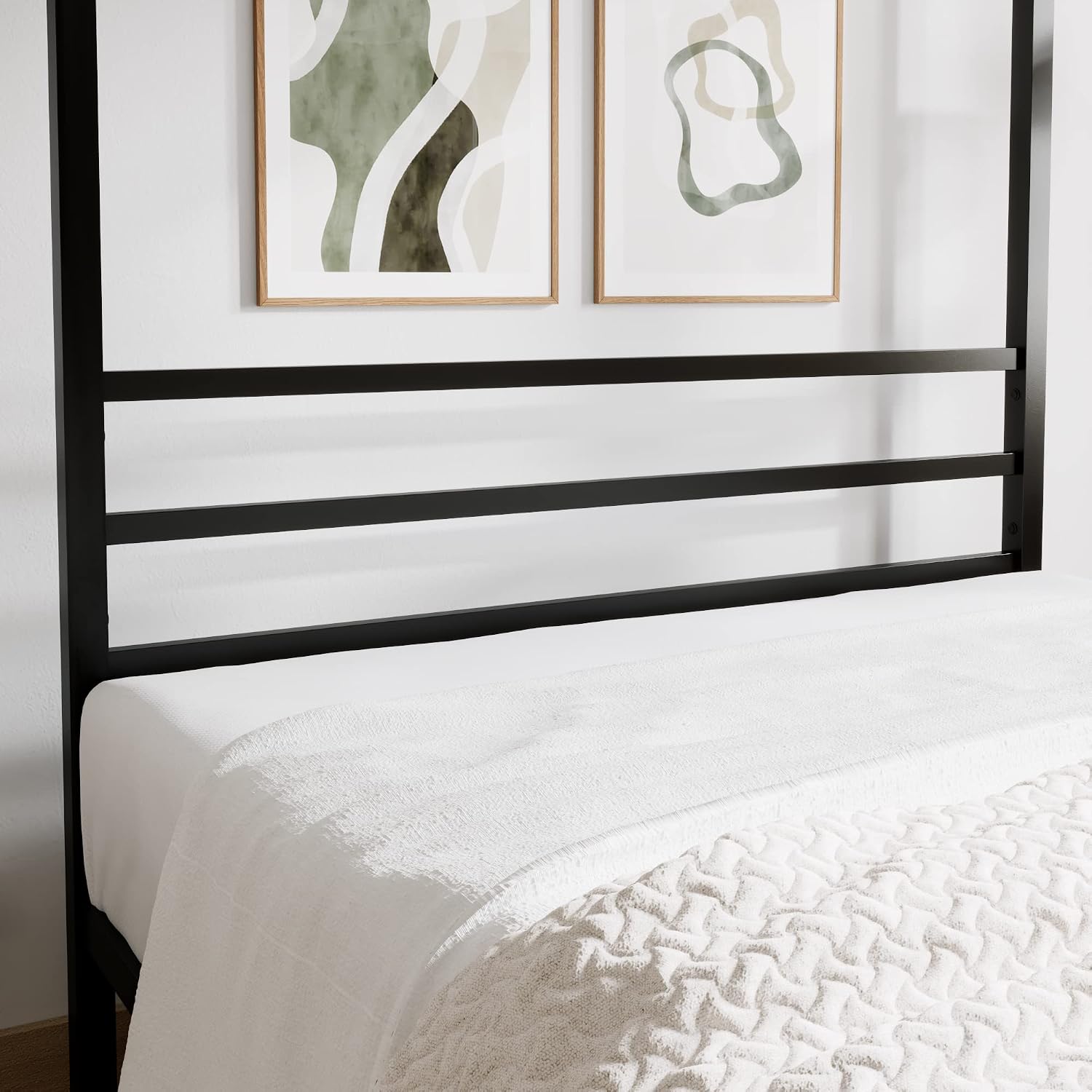 金属製キャノピーベッドフレーム クイーンサイズ 高耐久性サポ - Canopy Bed Frame Metal Queen のレビューと価格