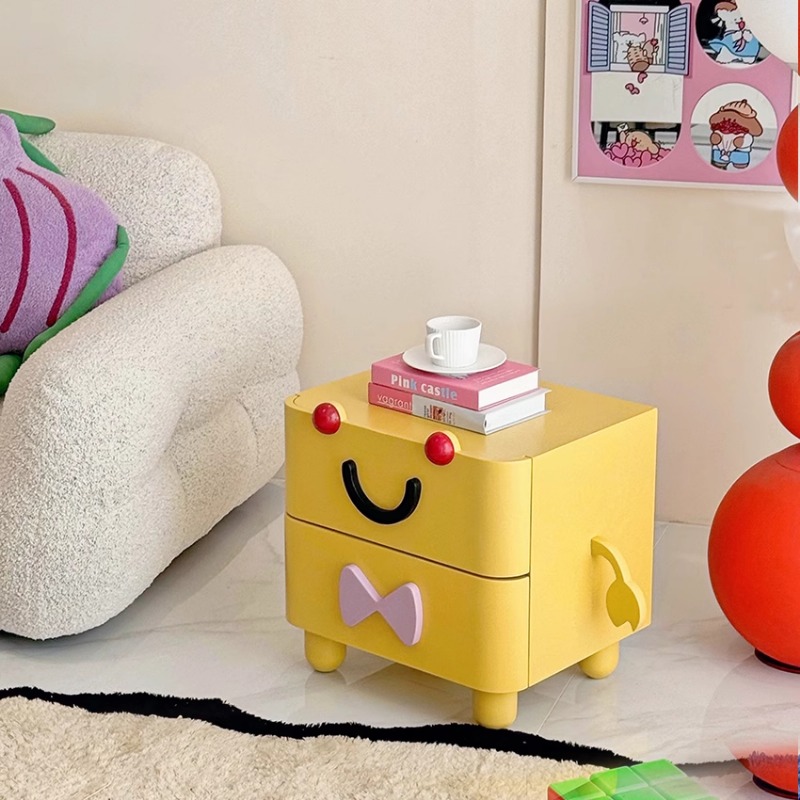 漫画のベッドサイドテーブル、家庭用家具、リビングルームのテレ - Solid Wood Nightstand 2 Drawers のレビューと価格