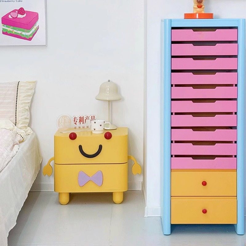 漫画のベッドサイドテーブル、家庭用家具、リビングルームのテレ - Solid Wood Nightstand 2 Drawers のレビューと価格