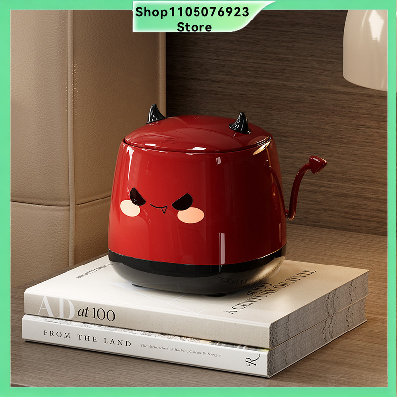 かわいいミニ悪魔型高級感デスクトップゴミ箱（蓋付き）、寝室オ - Bedroom Furniture のレビューと価格