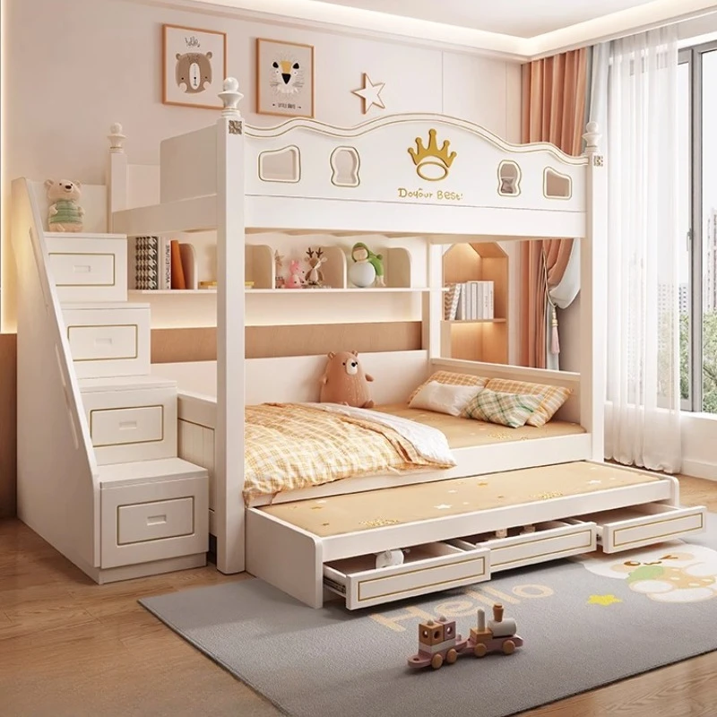 北欧風高級モダン寝室家具 3段引き出し収納ロフトベッド ベッ - King Size Bed Frame With Storage Drawers のレビューと価格