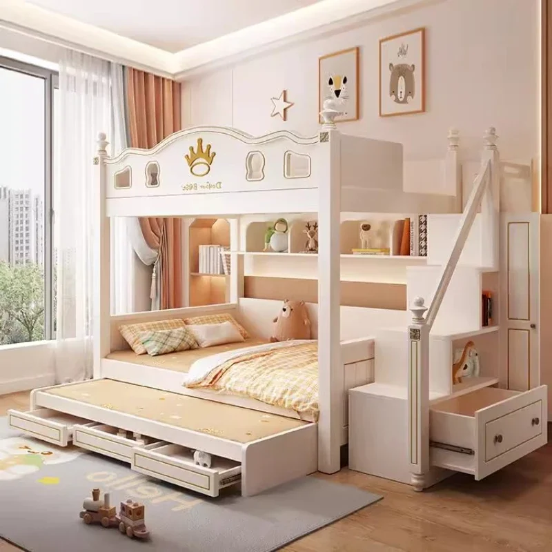 北欧風高級モダン寝室家具 3段引き出し収納ロフトベッド ベッ - King Size Bed Frame With Storage Drawers のレビューと価格