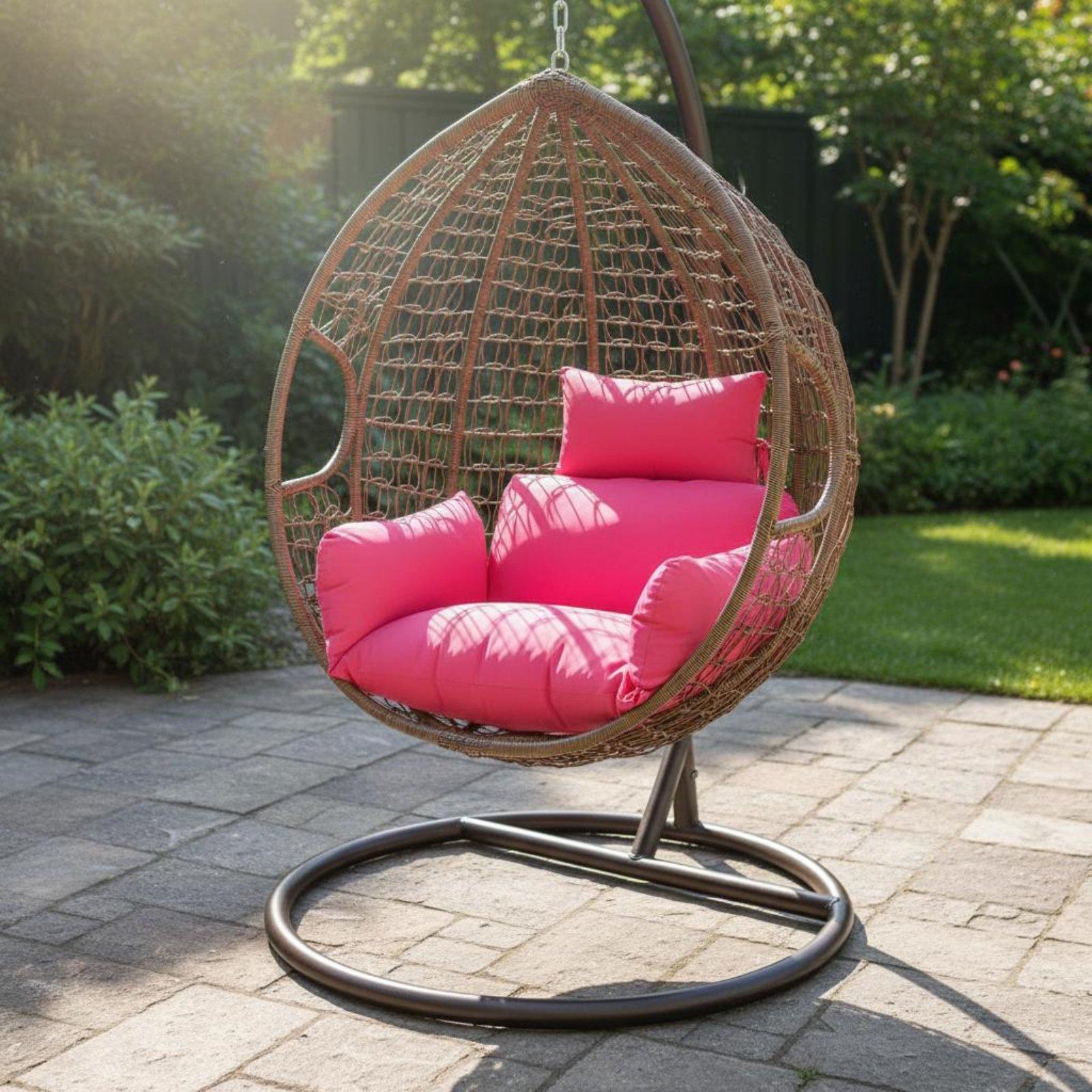 取り外し可能なクッションカバー付きシートパッド、ハンギングチ - Outdoor Furniture のレビューと価格