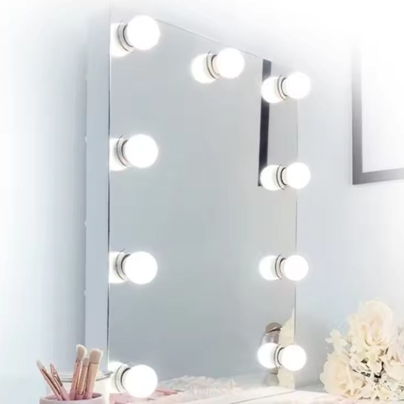 新しい化粧鏡電球 USB 充電バニティ化粧鏡ライト浴室ドレッ - Dressing Table Vanity With Lighted Mirror のレビューと価格