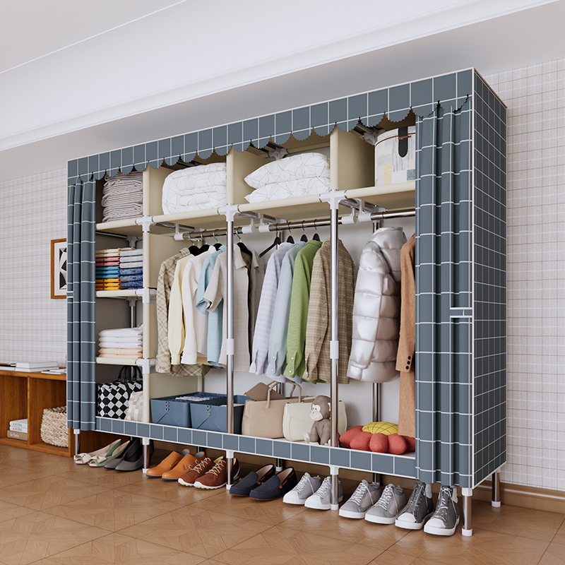 ファッションプリント ポータブルワードローブ クローゼット  - Wardrobe Closet Portable Fabric Cover のレビューと価格