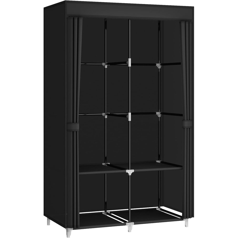 小さな部屋用のポータブルクローゼットワードローブ、吊り下げロ - Wardrobe Closet Portable Fabric Cover のレビューと価格