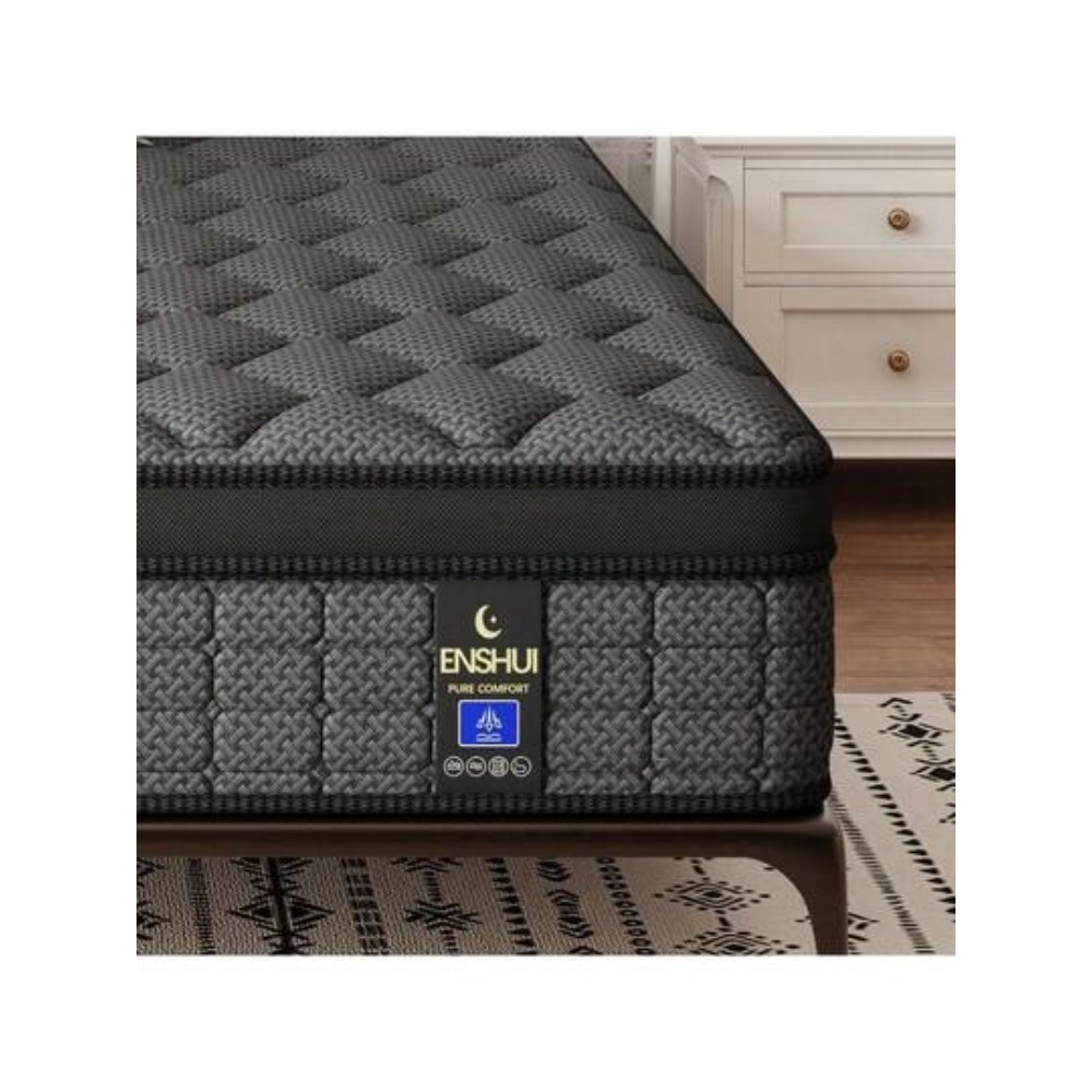 12インチ ハイブリッドマットレス ツイン・フル・クイーン・ - Memory Foam Mattress In A Box Queen のレビューと価格