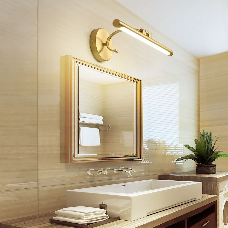 全銅製バスルームバニティミラーライト LED バスルームドレ - Dressing Table Vanity With Lighted Mirror のレビューと価格