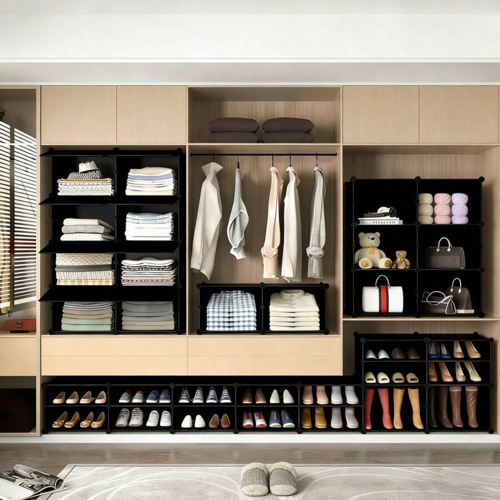 靴収納キャビネット 8段シューズラック ドア付き 積み重ね可 - Shoe Rack Cabinet Narrow Entryway のレビューと価格