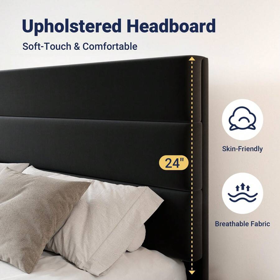 フル/クイーン/キングサイズのプラットフォームベッドフレーム - King Size Bed Frame With Storage Drawers のレビューと価格