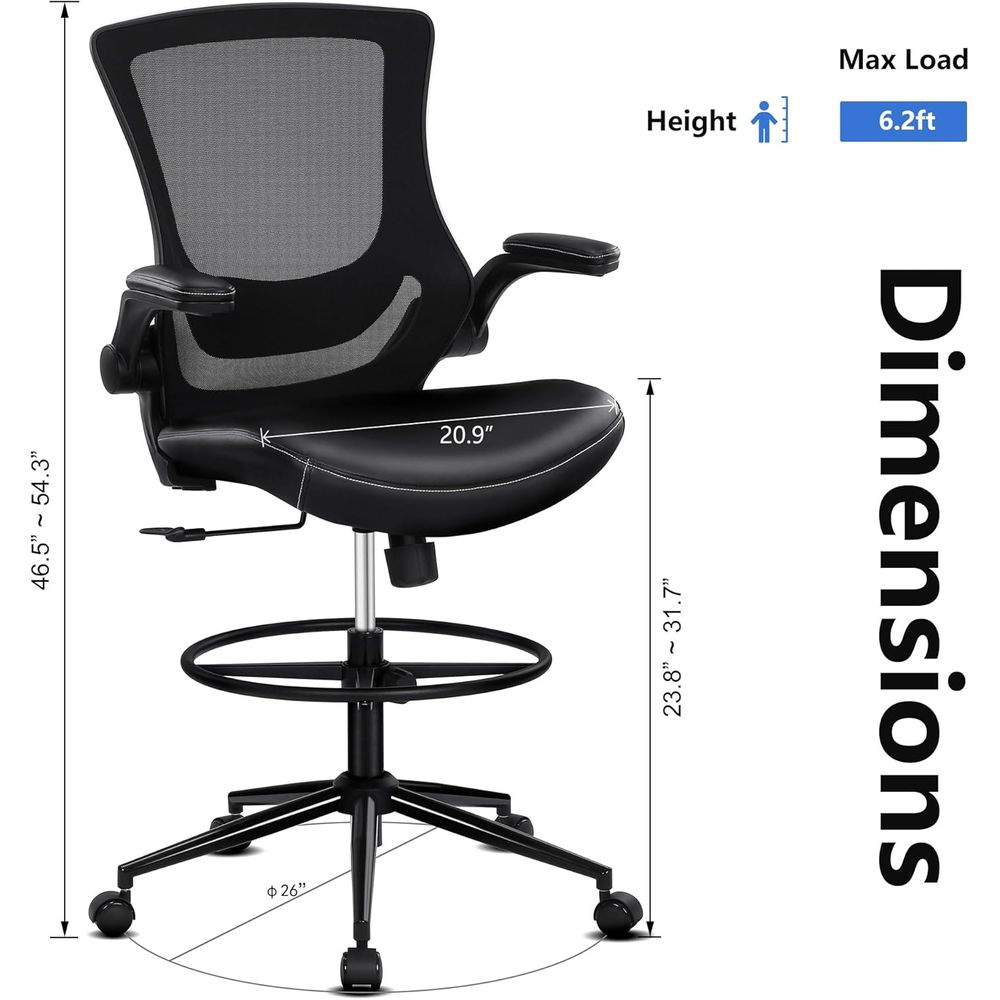 人間工学に基づいたリクライニングハイバックオフィスチェア（調 - Chairs のレビューと価格