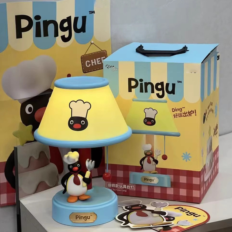 新しいピングーのシェフスタイルナイトライト、かわいい漫画のペ - Bedroom Furniture のレビューと価格