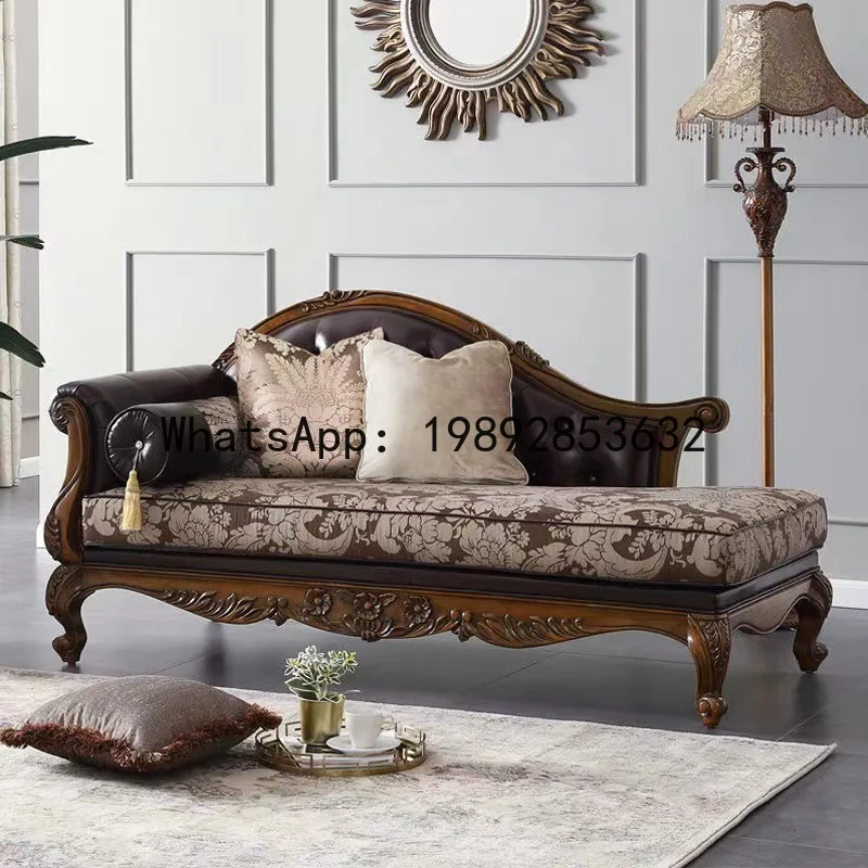 H5.15 全木製ソファ レザーアートソファ 3人掛け彫刻入 - Sofas のレビューと価格