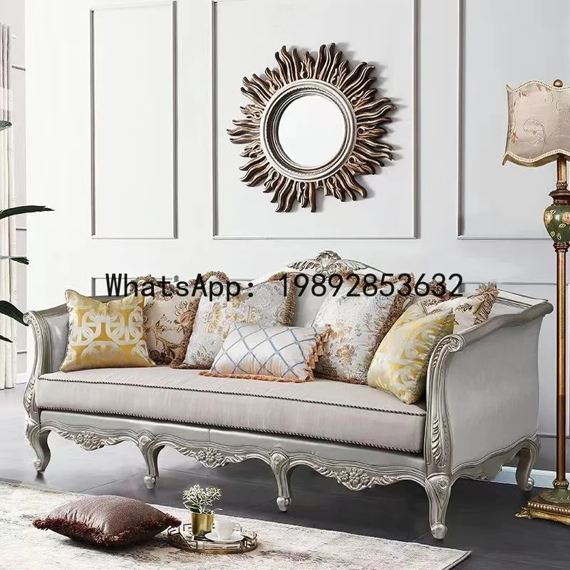 H5.15 全木製ソファ レザーアートソファ 3人掛け彫刻入 - Sofas のレビューと価格