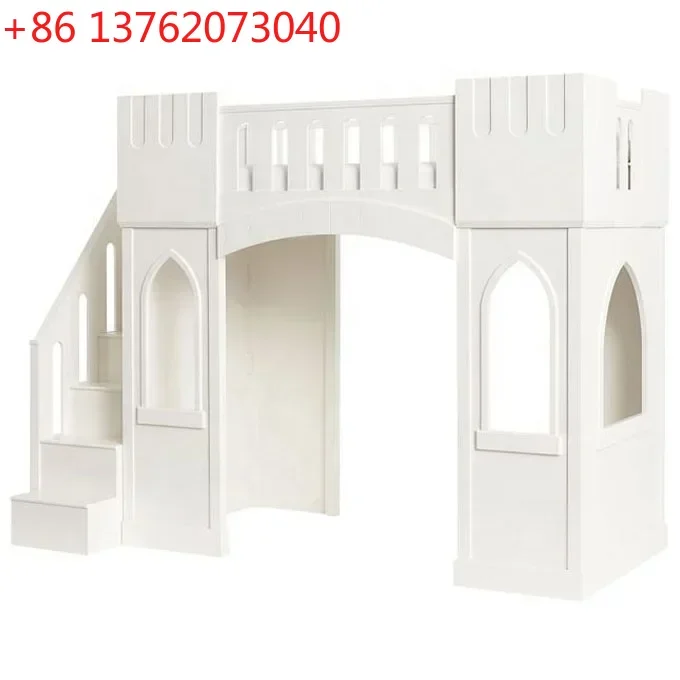 工場直販 モダンな木製子供用二段ベッド 女の子向けプリンセス - Bunk Bed With Stairs And Slide のレビューと価格