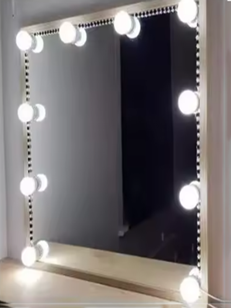 LEDミラー化粧鏡、ライト付き、3色調光可能なバニティライト - Dressing Table Vanity With Lighted Mirror のレビューと価格
