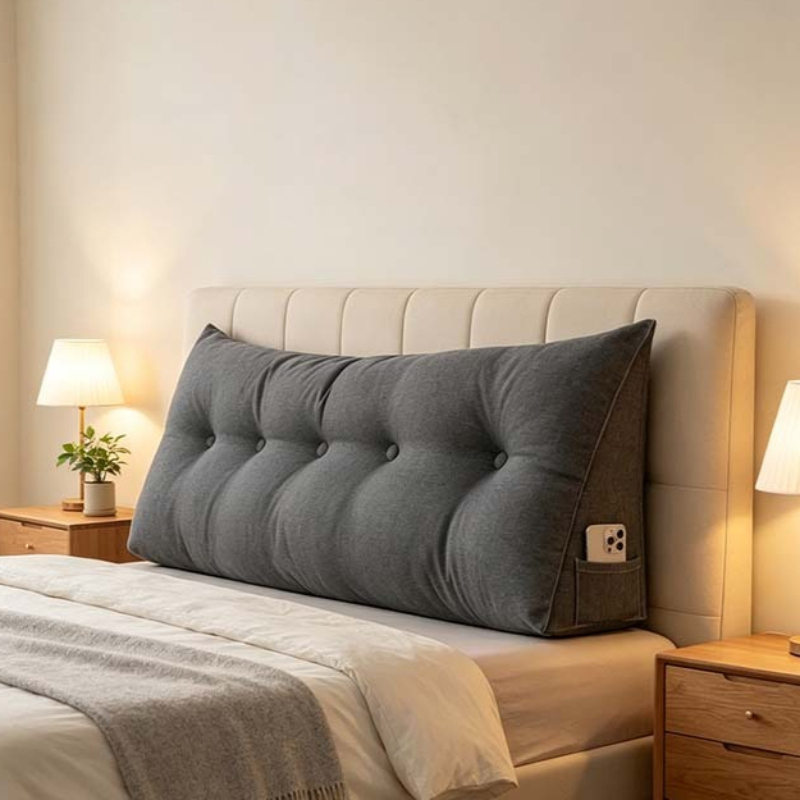 大型ヘッドボードクッション 畳背もたれ 三角サポートボルスタ - Headboard Cushion Backrest Tatami のレビューと価格