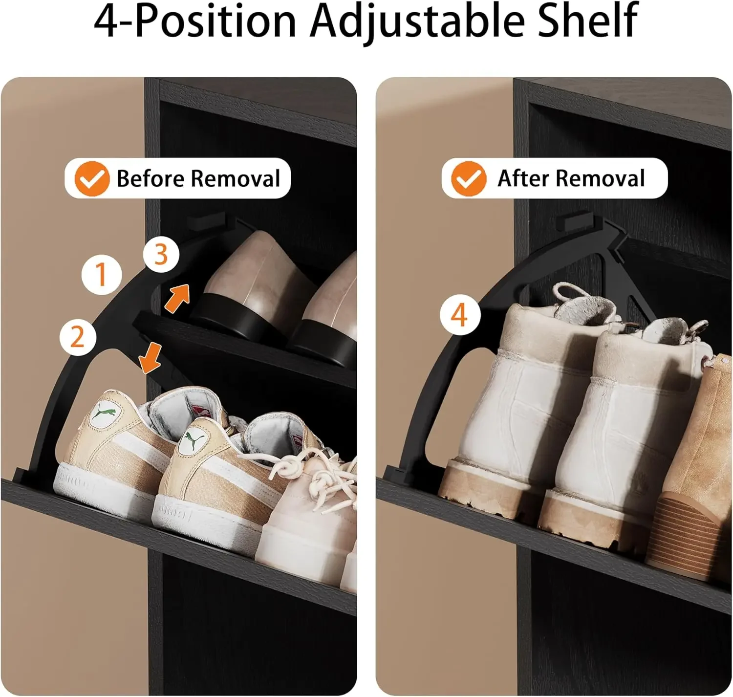 靴収納キャビネット、玄関用木製靴オーガナイザー（3つのフリッ - Shoe Rack Cabinet Narrow Entryway のレビューと価格