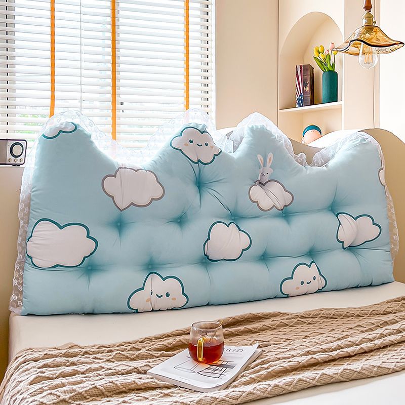 女の子の寝室のためのロングレースのクラウン枕、ベッドに座って - Headboard Cushion Backrest Tatami のレビューと価格