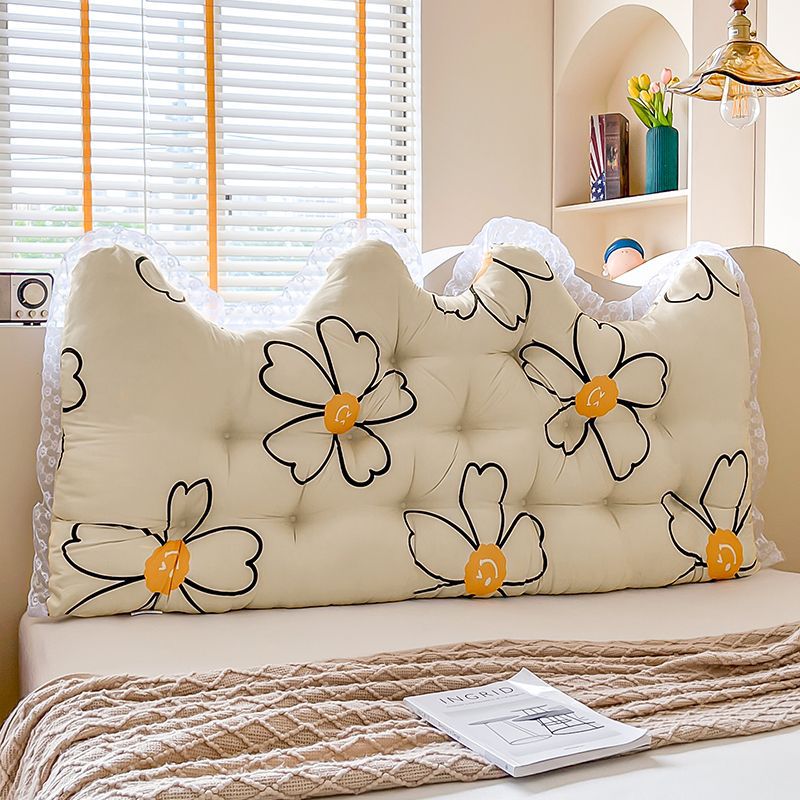 女の子の寝室のためのロングレースのクラウン枕、ベッドに座って - Headboard Cushion Backrest Tatami のレビューと価格