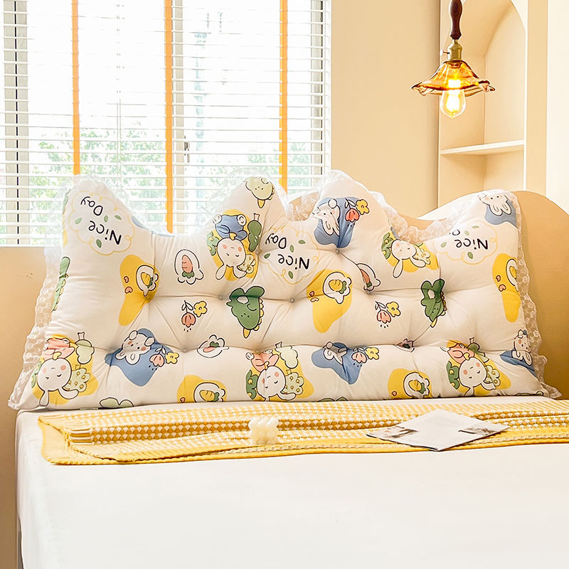 女の子の寝室のためのロングレースのクラウン枕、ベッドに座って - Headboard Cushion Backrest Tatami のレビューと価格